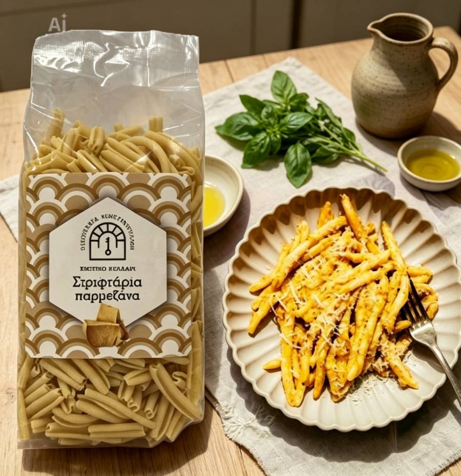 Casarecce with parmesan - Chiotiko kellari