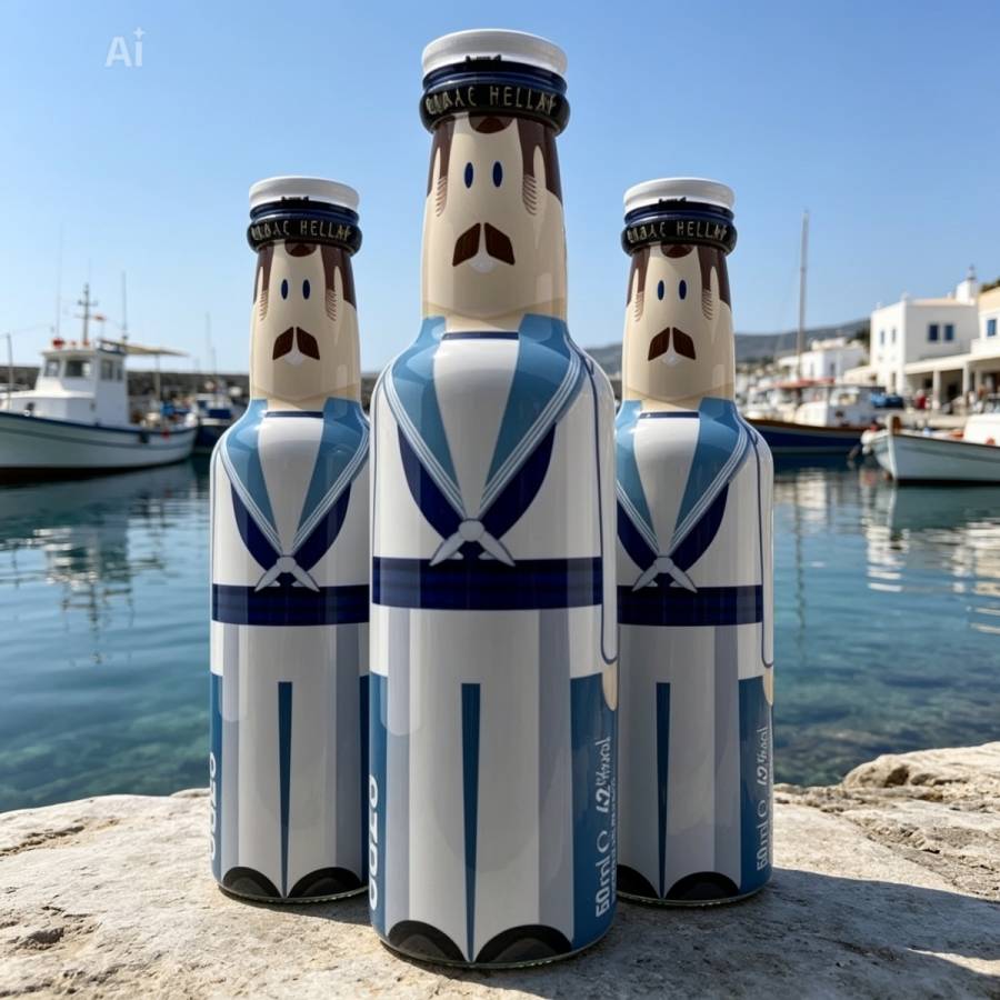 Ouzo miniature Sailor