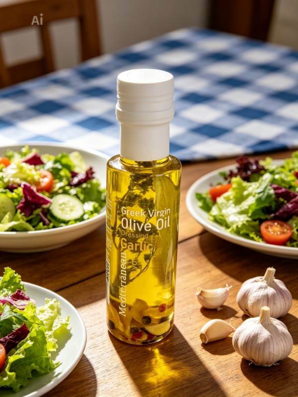 Greek virgin olive oil with garlic - Nature Blessed - Olive oil