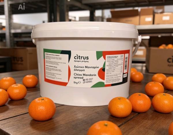 'Αλειμμα Χίωτικου Μανταρινιού - Citrus - Επαγγελματικές Συσκευασίες Γλυκά Κουταλιού και Μαρμελάδες