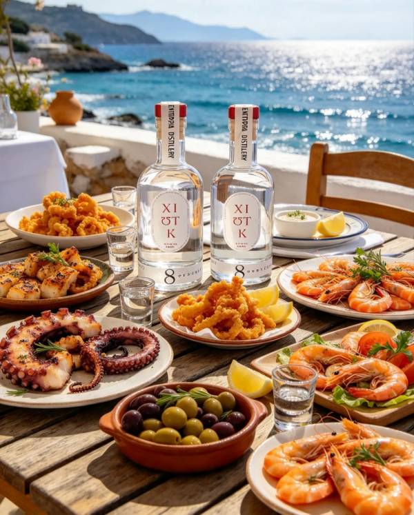 8 Σπουργίτες Τσίπουρο ΧΙΩΤΚ 200ml - Τσίπουρο