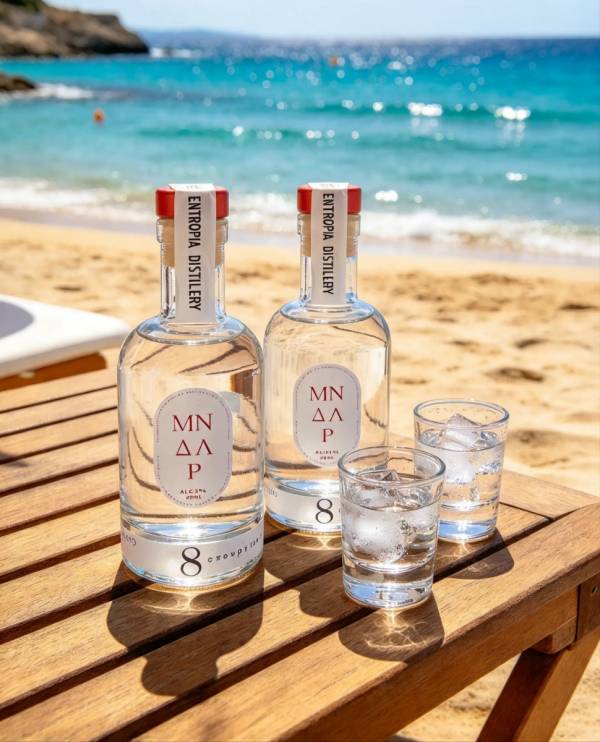 8 Σπουργίτες Τσίπουρο ΜΝΔΛΡ 200ml - Τσίπουρο