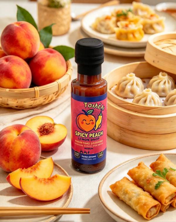 Spicy Peach sauce 100ml by Chileli - Medium-Hot Sauce - Sauces