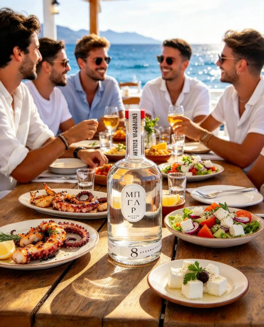8 Σπουργίτες Τσίπουρο ΜΠΓΛΡ 500ml