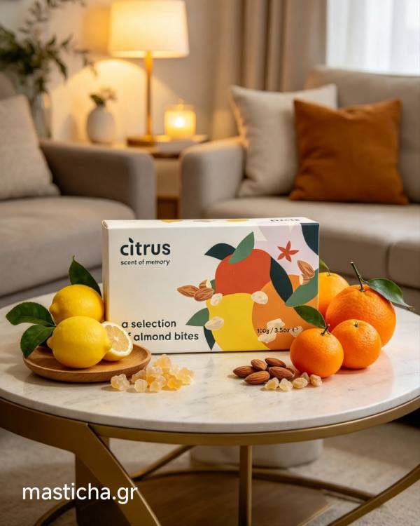 Citrus Selection Almond Sweets - Marzipan bites