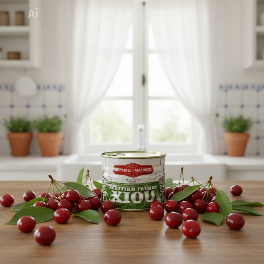 Κεράσι σε μεταλλική συσκευασία