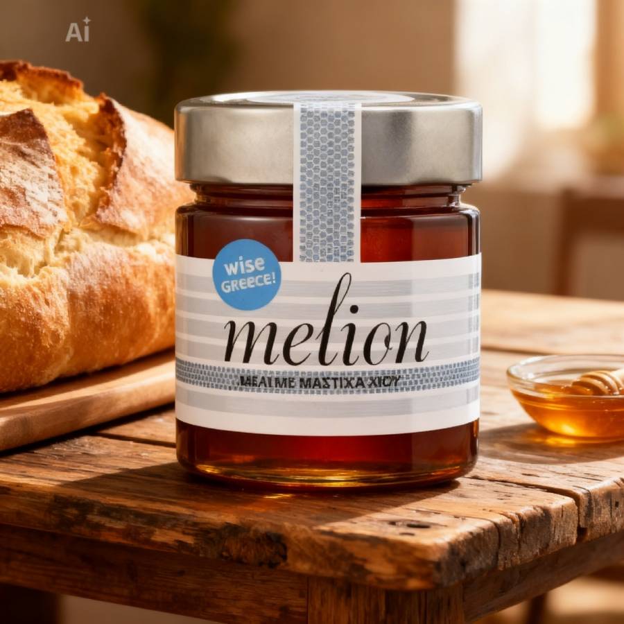 Greek honey with Chios mastiha-melion