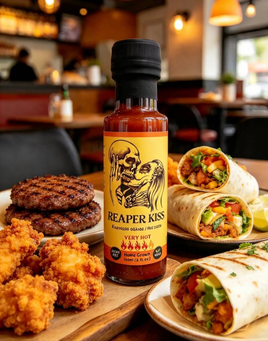 Reaper Kiss 100ml by Chileli - Very Hot Sauce Reaper Kiss 100ml by Chileli - Very Hot Sauce
